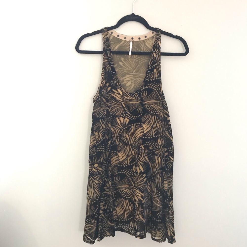 Free People XS Dress Black and Tan